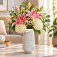 Zavira Vertical Line Ceramic Vase
