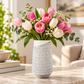 Zavira Vertical Line Ceramic Vase