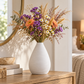 Prienne Bellied Ceramic Ribbed Vase