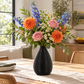 Prienne Bellied Ceramic Ribbed Vase