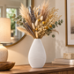 Prienne Bellied Ceramic Ribbed Vase