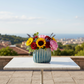 Audrey Ceramic Tall Oval Vase