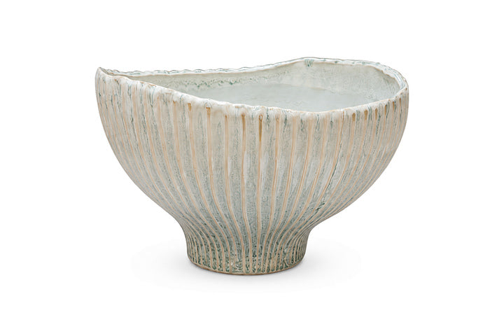 Ryze Fluted Footed Ceramic Bowl