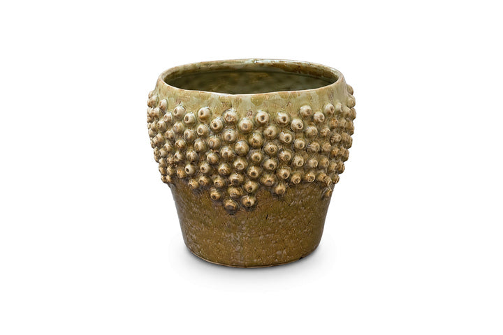 Carm Raised Bump Ceramic Pot