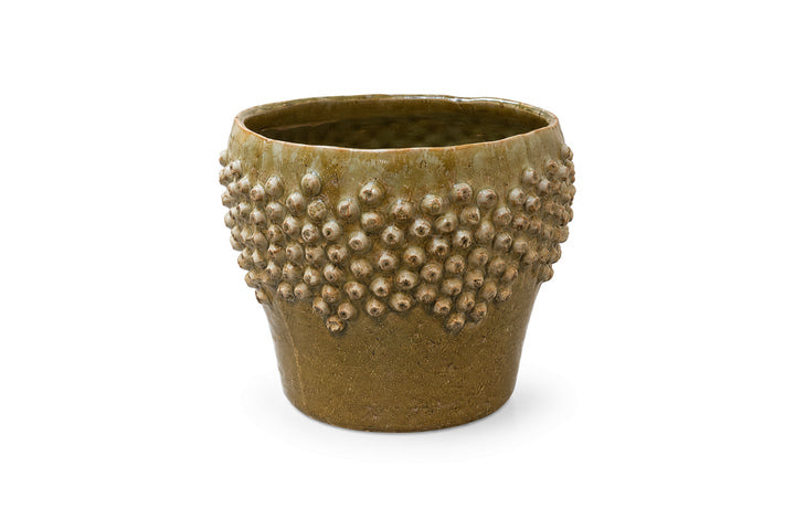 Carm Raised Bump Ceramic Pot