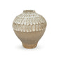 Sera Scalloped Ceramic Vase