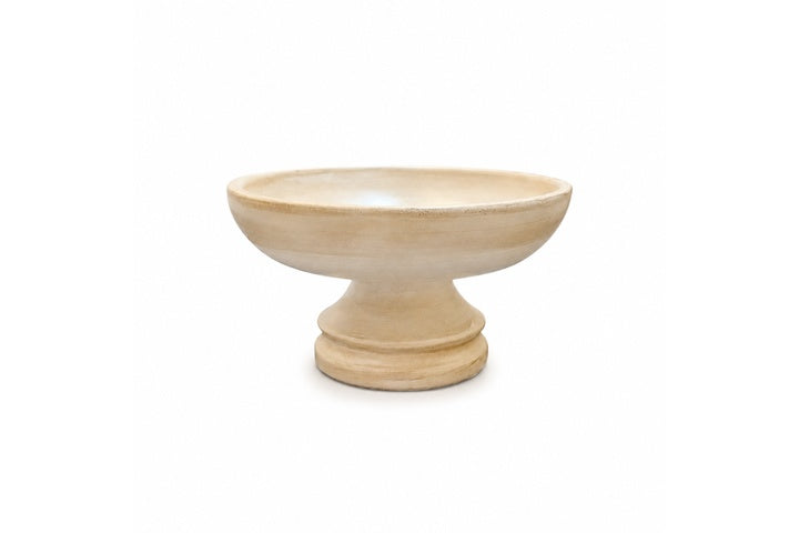Cement Pot with Short Elevated Base