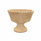 Ceramic Pot with Scalloped Floral Edge