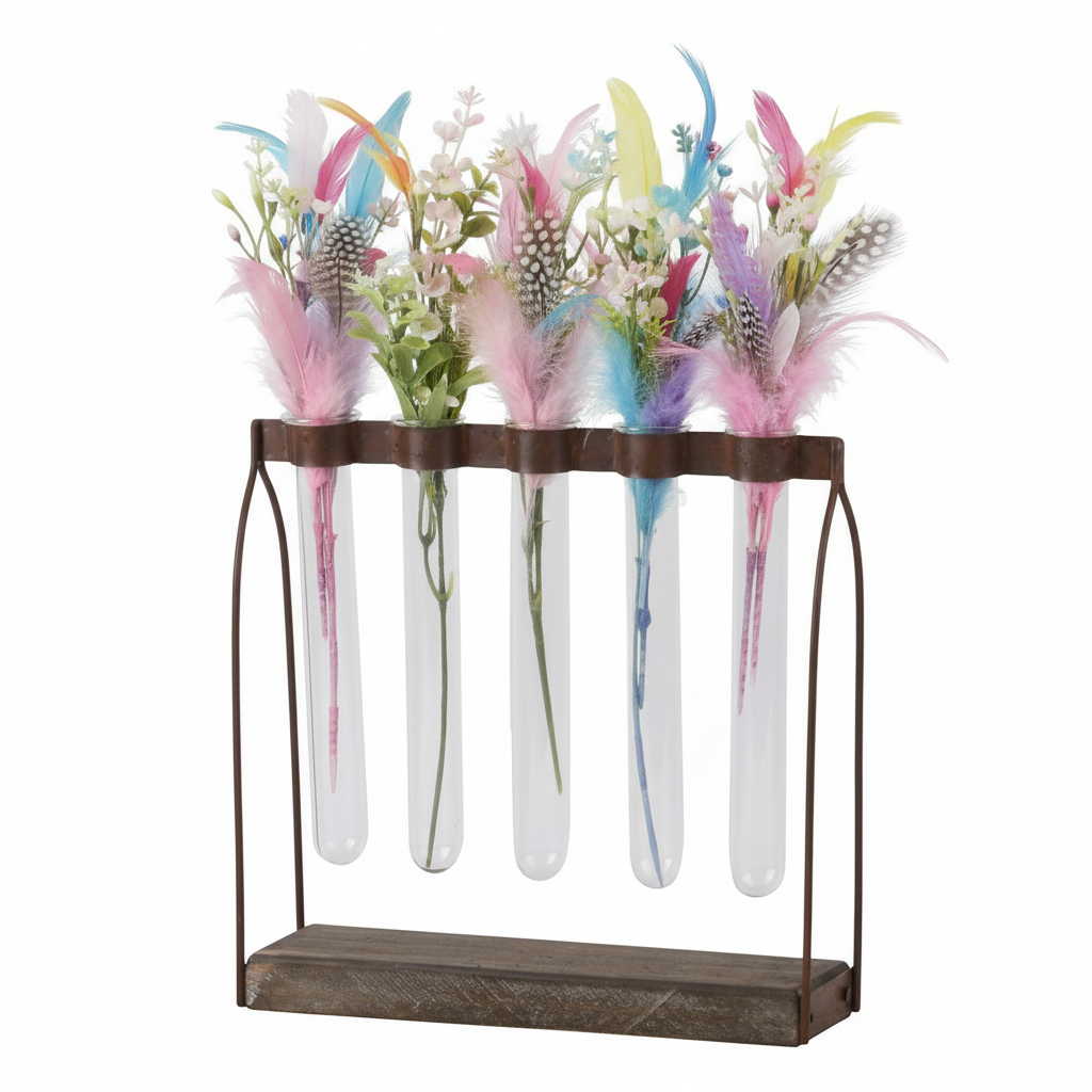 Oaklynn Metal Clustered Hanging Bud Vase Holder