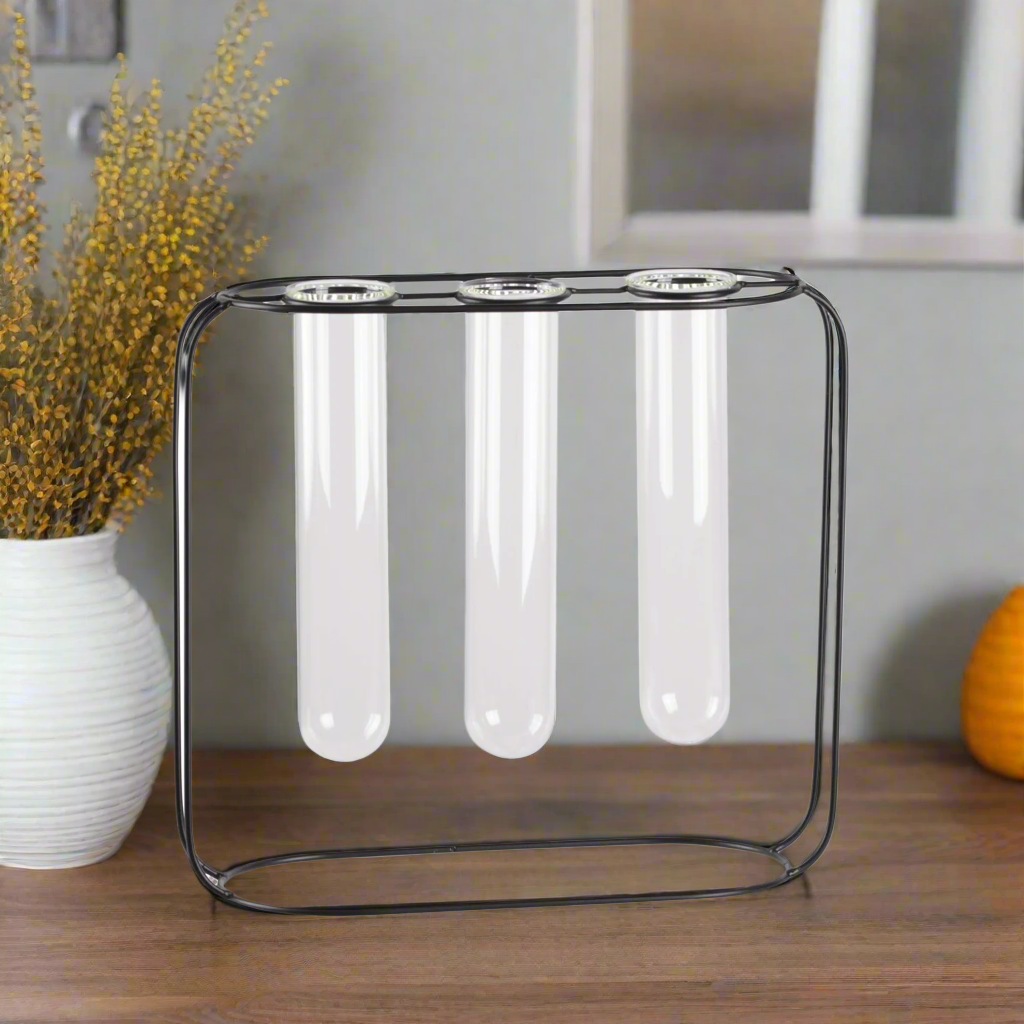 Trivana Metal Clustered Hanging Bud Vase Holder