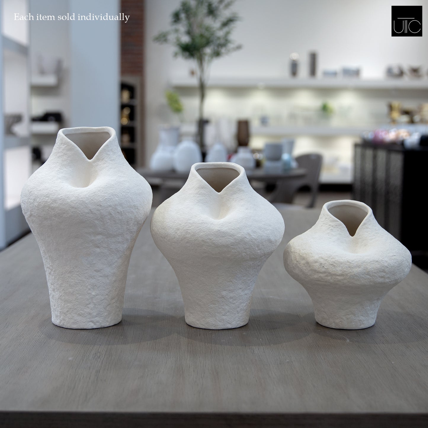Kelby Handcrafted Sculptural Vest-Shape Vase