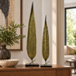 Dorelia Metal Leaf Ornament on Base (Set of 2)