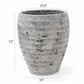 Olya Textured Barrel-Style Cement Planter