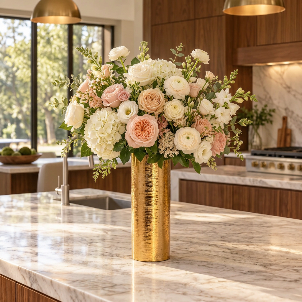 Greer Brushed Ceramic Round Vase