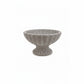 Gray textured bowl on a white background