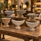 Lerie Fluted Cement Compote Bowl