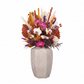 Aliona Handcrafted Faceted Angular Terracotta Vase