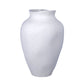 River Handcrafted Textured Urn Vase with Wavy Rim