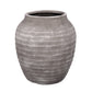 Kira Ribbed Amphora-Style Cement Planter