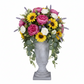 Niya Classic Fiberglass Urn Planter with Pedestal