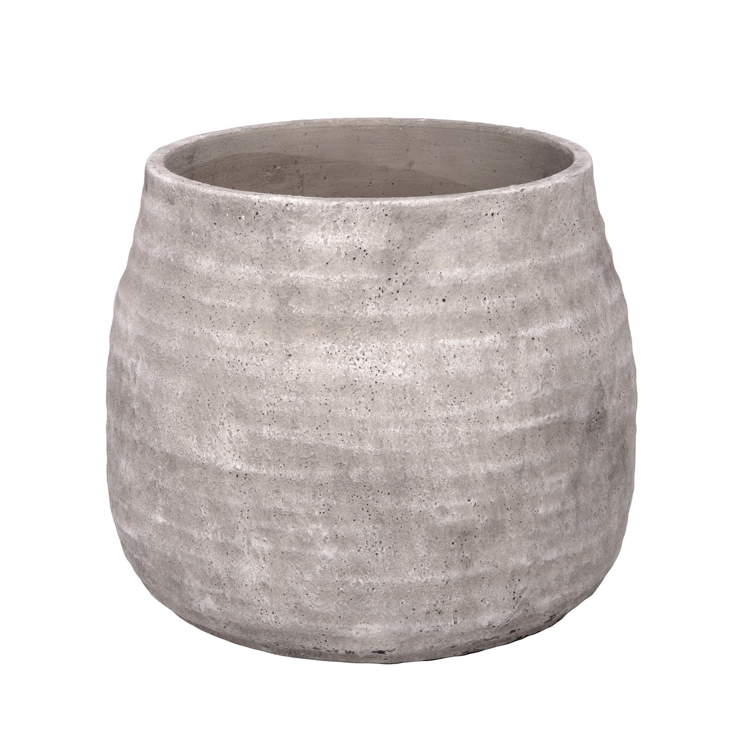 Larysa Ribbed Cement Planter