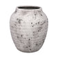 Kira Ribbed Amphora-Style Cement Planter