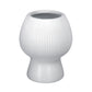 Zoryana Sculpted Stoneware Pot with Pedestal Base