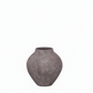Pavati Ribbed Terracotta Egg-Shaped Vase