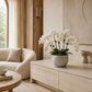 Tien Bulbous Orb Cement Planter