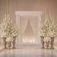 Quincy Fluted-Pedestal Fiberglass Urn - Large