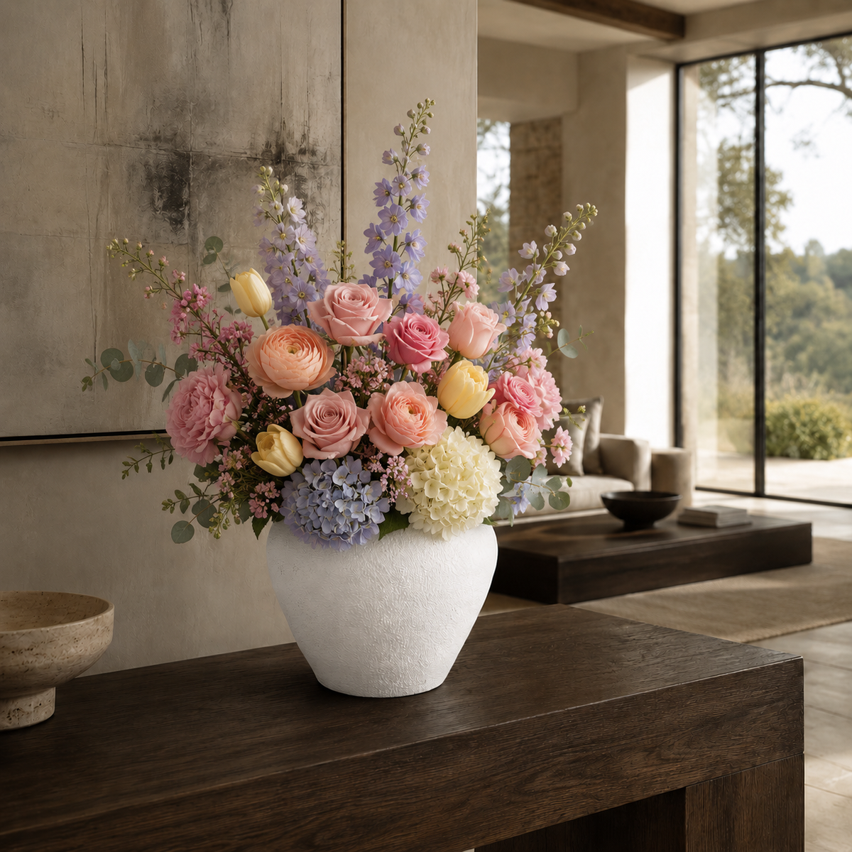 Shirin Handcrafted Textured Ceramic Vase