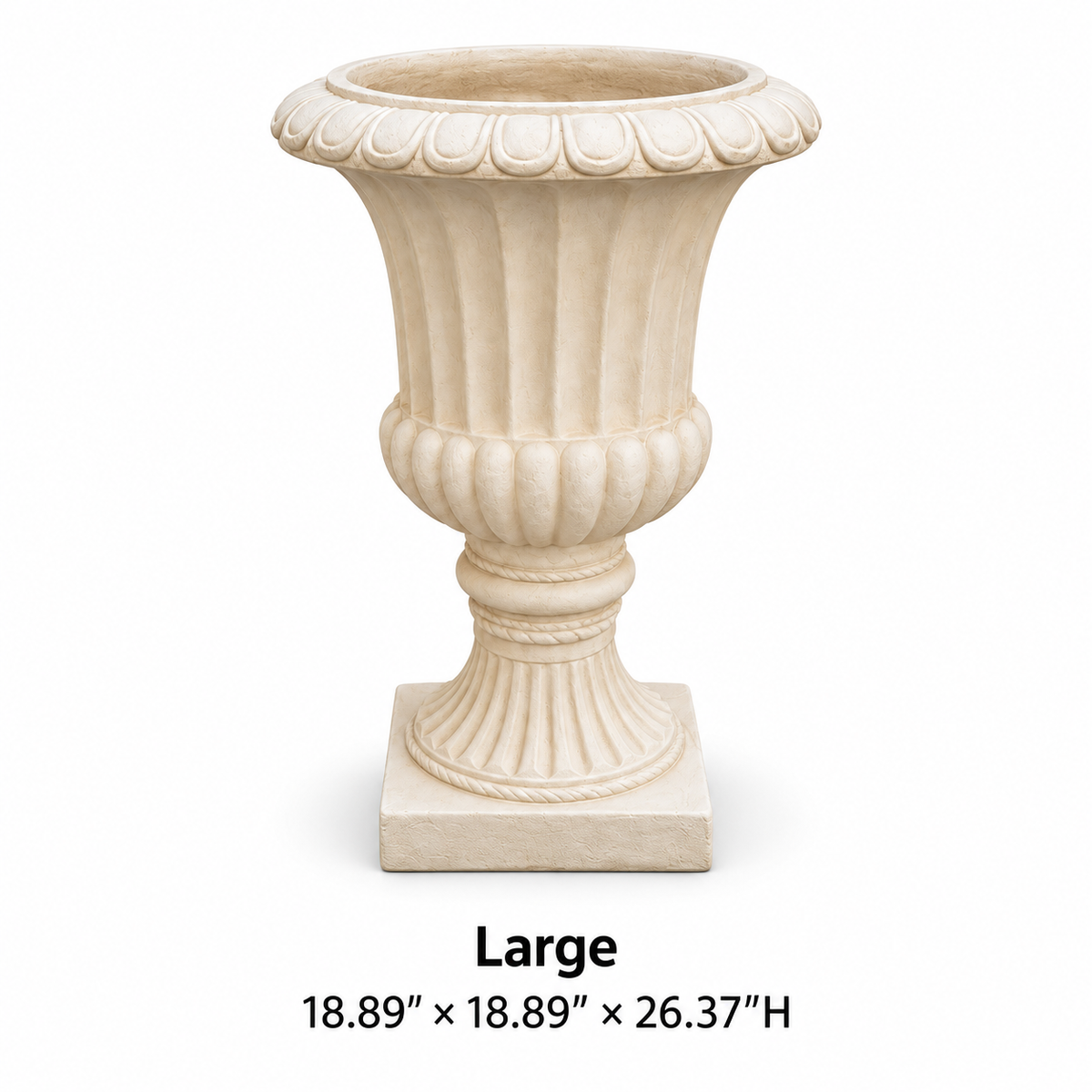 Ora Antique-Style Fiberglass Urn Planter