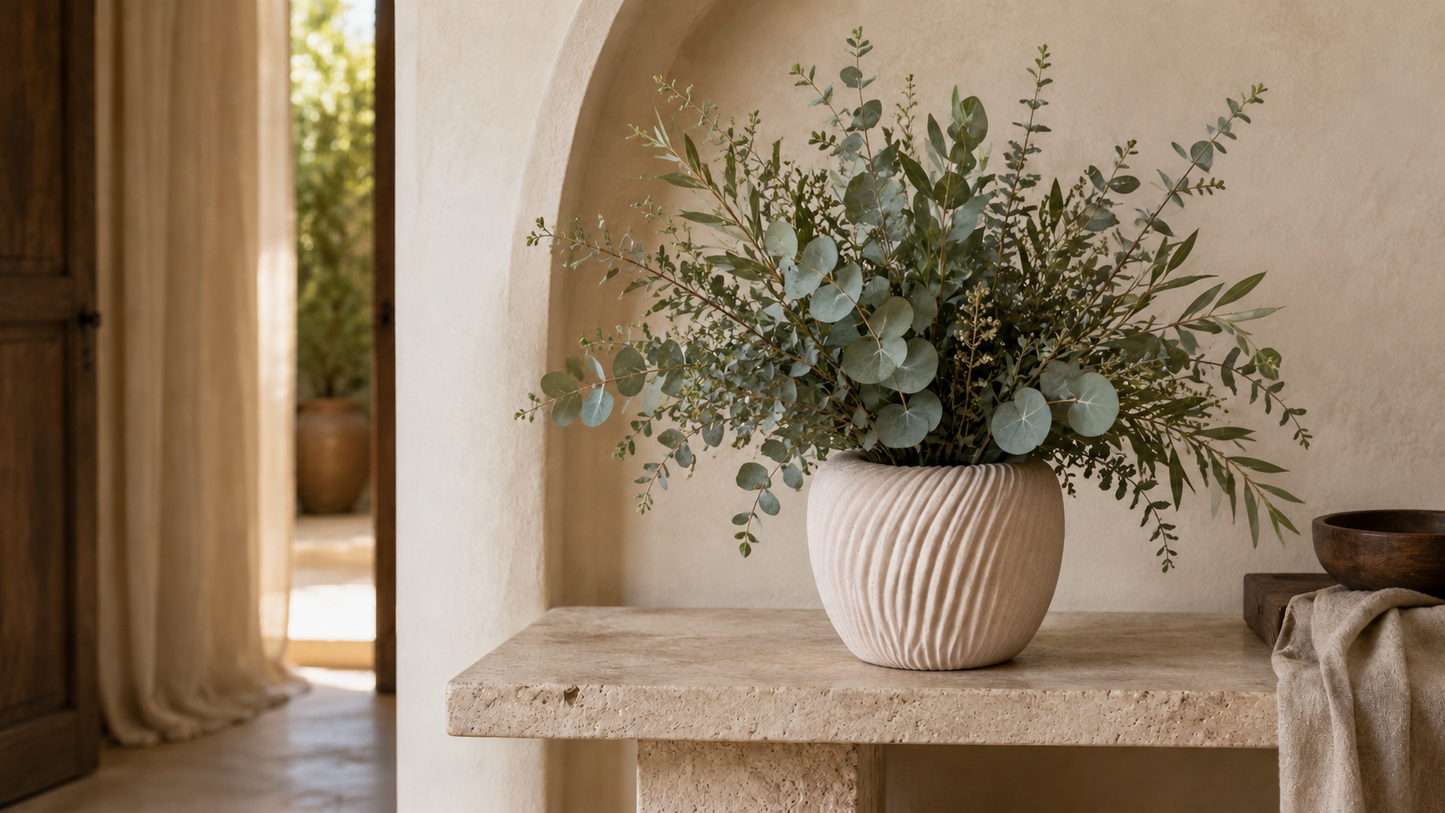 Rhett Rippled Ceramic Planter