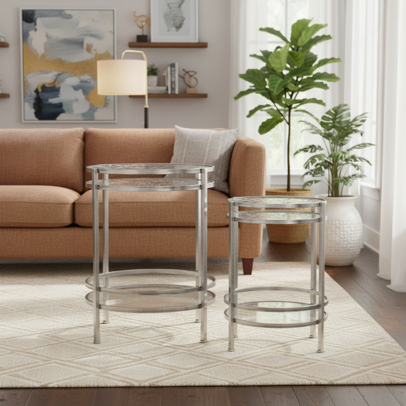 Azel Metal Round Table Set