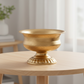 Thea Gold Metal Urn Planter
