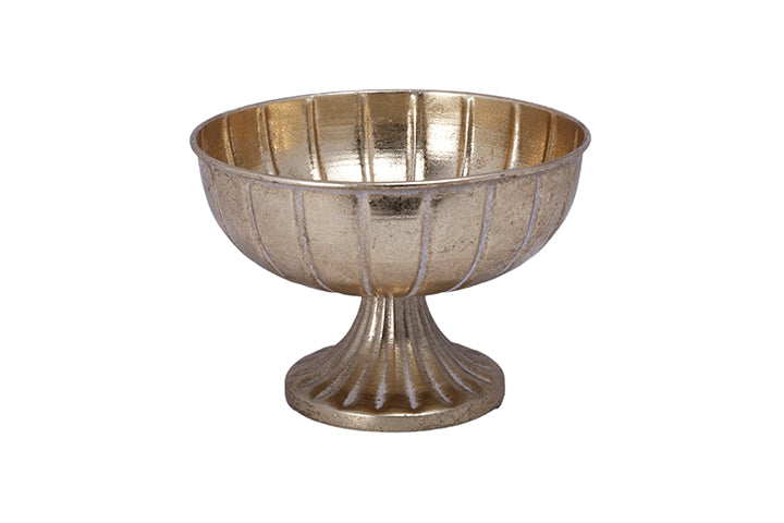 Metal Pot Finish Gold 6.50"H