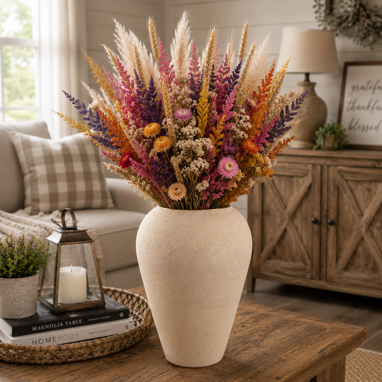 Alana Earthy Tapered Ceramic Urn Vase