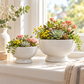 Alla Pedestal Ceramic Bowl (Set of 2)