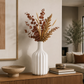 Andi Ribbed Ceramic Bottle Vase