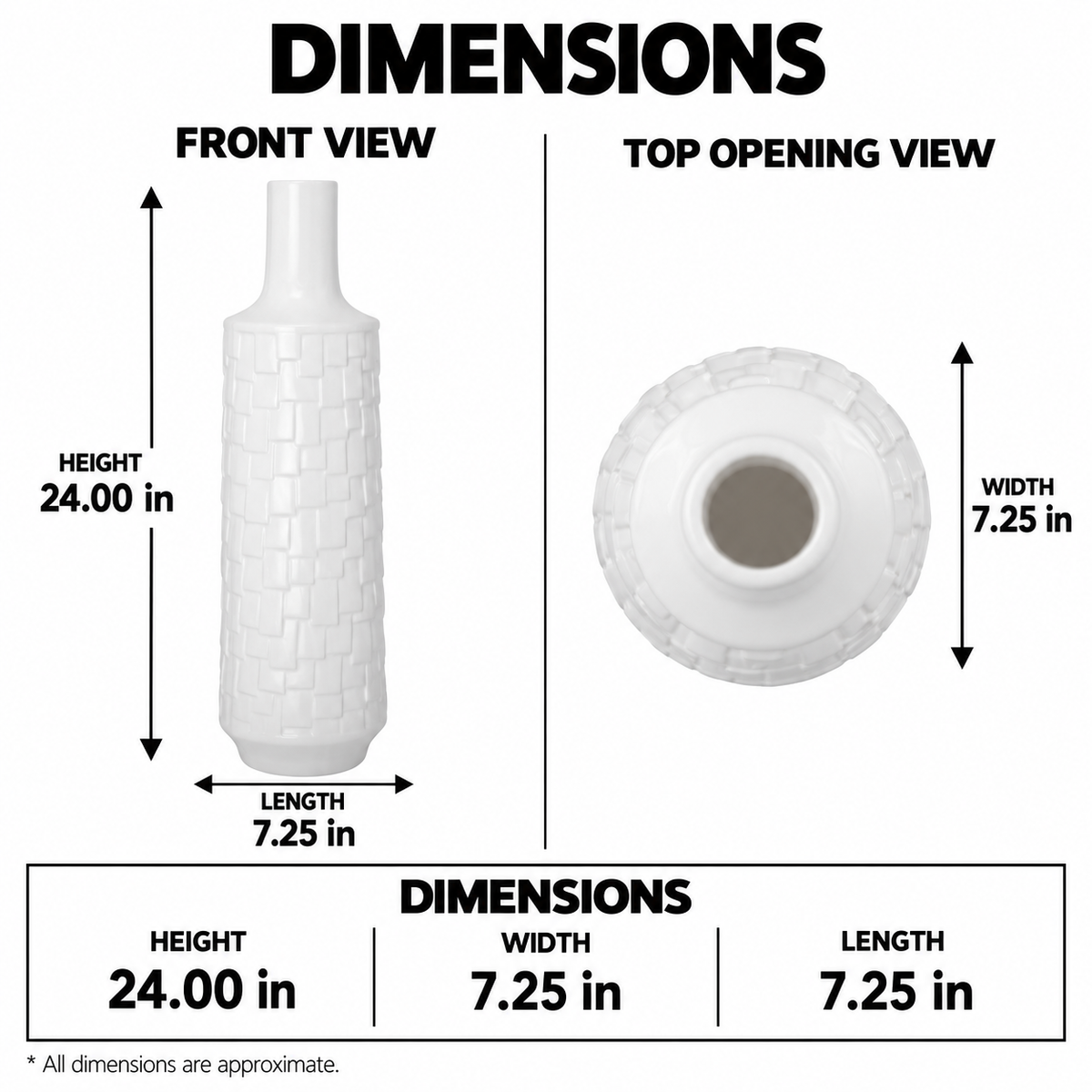 Ashy Ceramic Vase