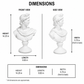 Atlas Resin Male Head Sculpture