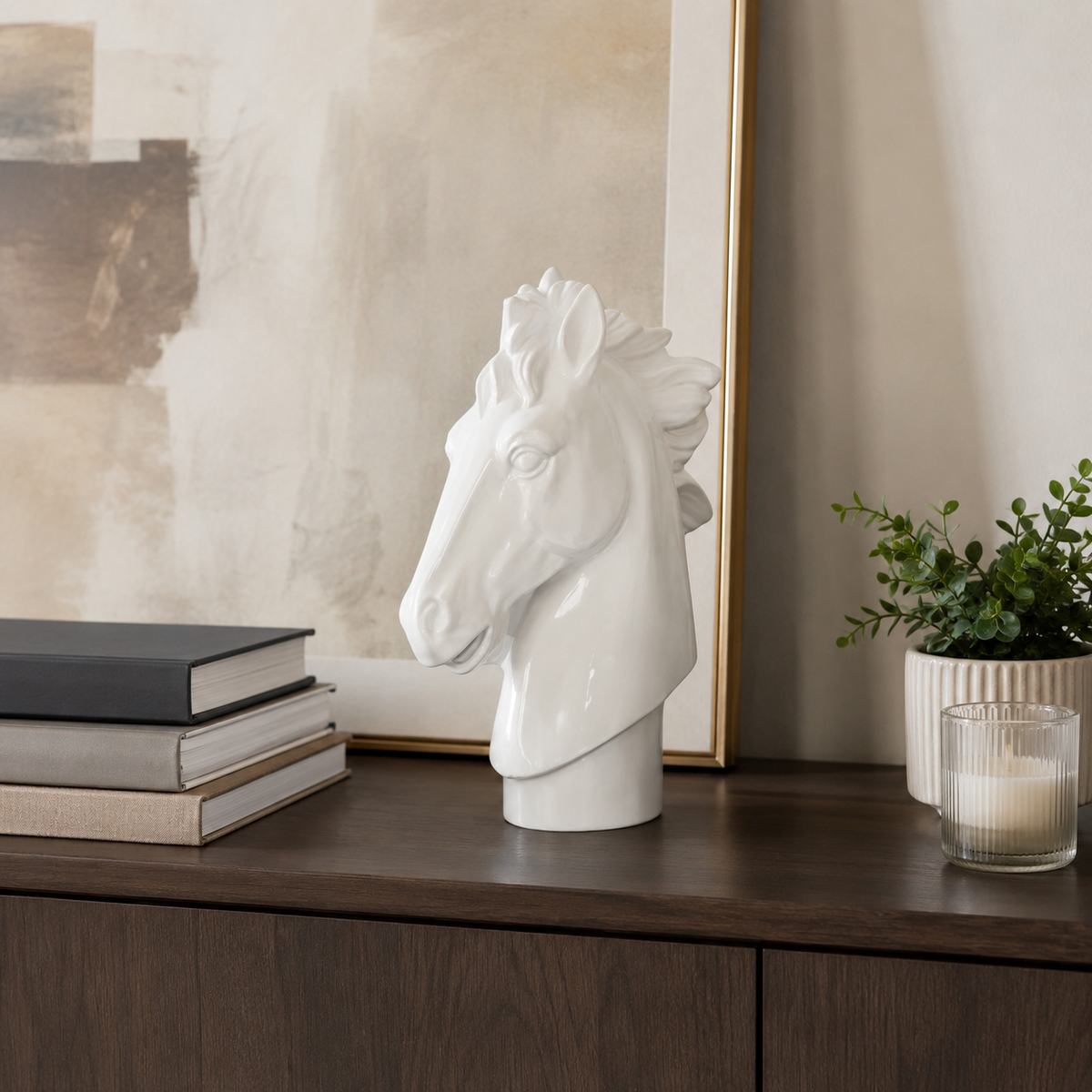 Breslin Resin Horse Head Sculpture
