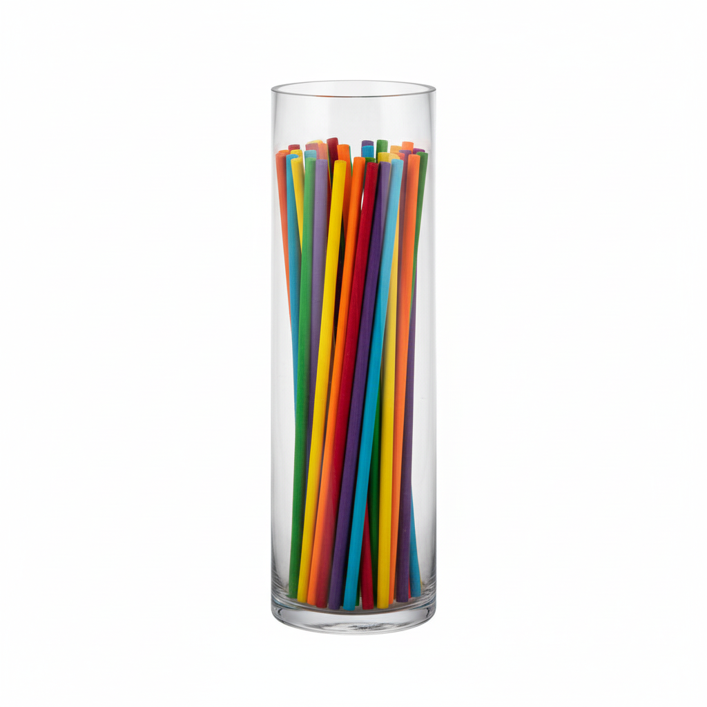 Ravion Tall Clear Glass Cylinder Vase
