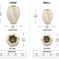 Carline Twisted Lobed Ceramic Vase