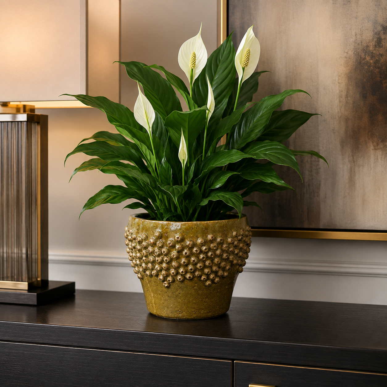 Carm Raised Bump Ceramic Pot