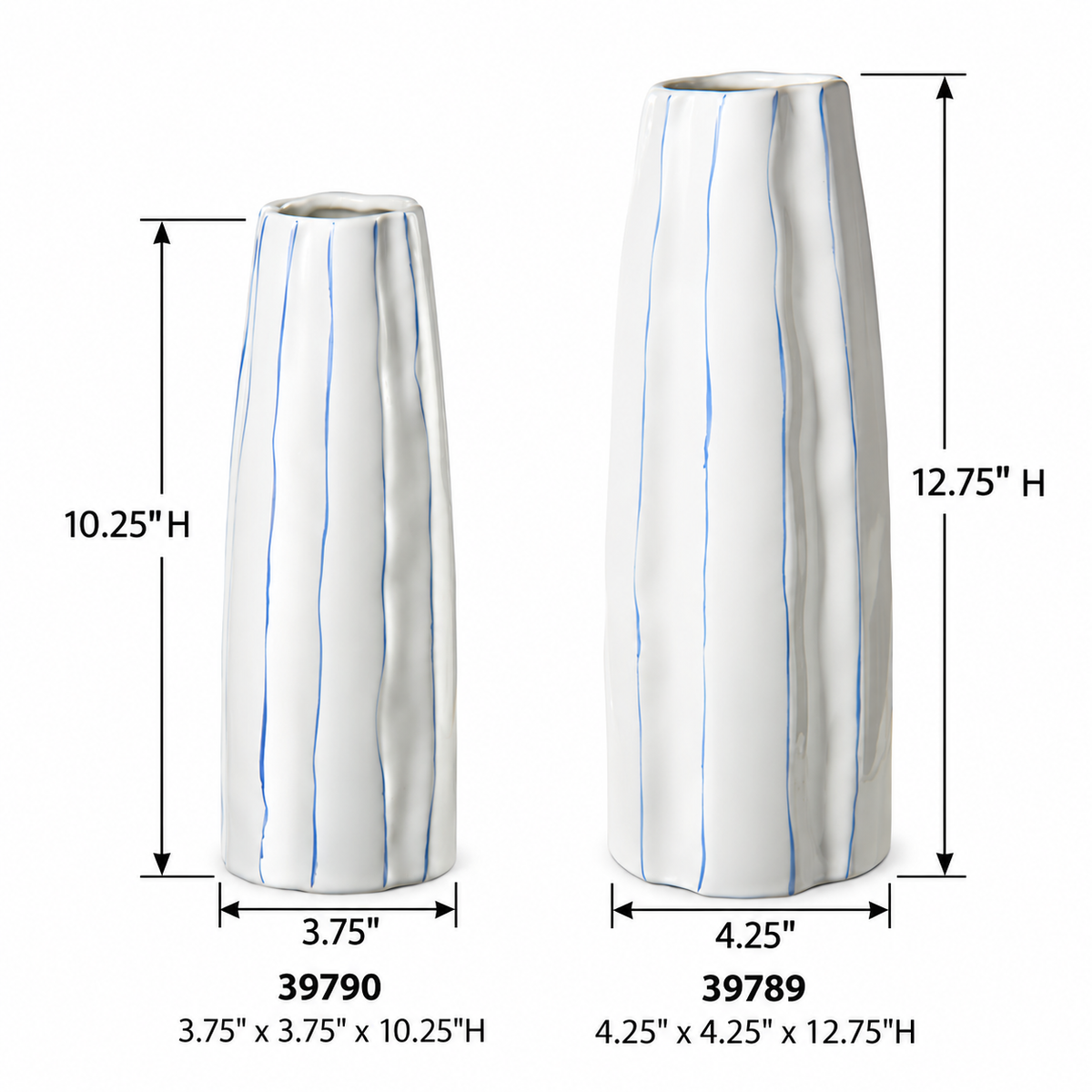 Celia Porcelain Crooked Pattern Vase