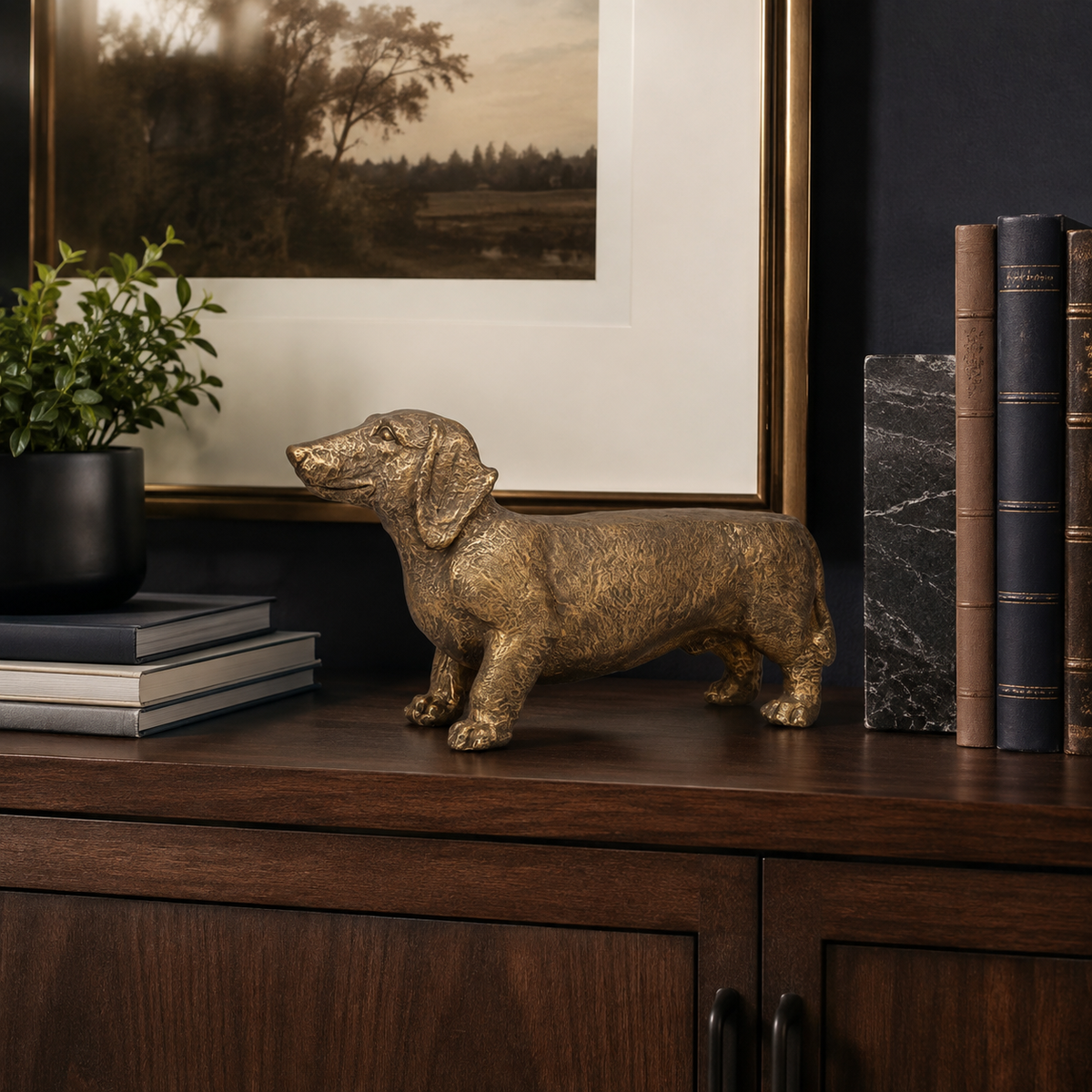 Charlie Fiberglass Dog Figurine