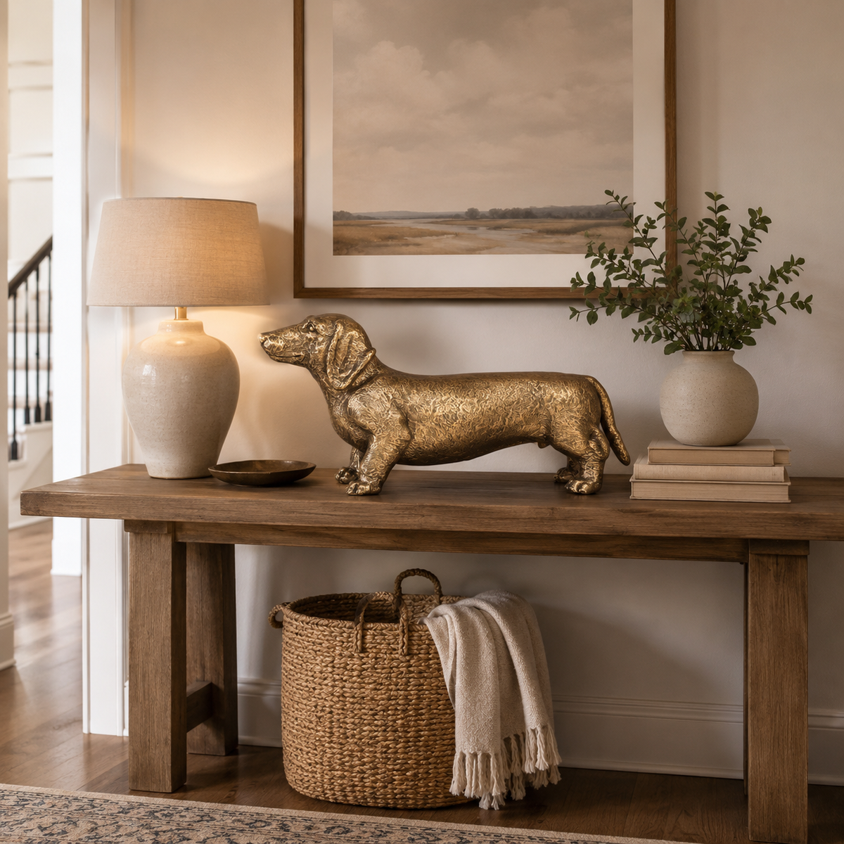 Charlie Fiberglass Dog Figurine