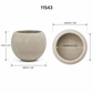 Tien Bulbous Orb Cement Planter