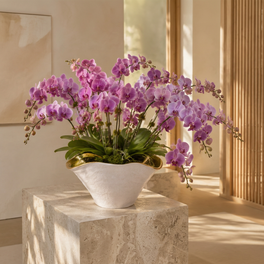 Ulysse Ruffled Rim Ceramic Vase